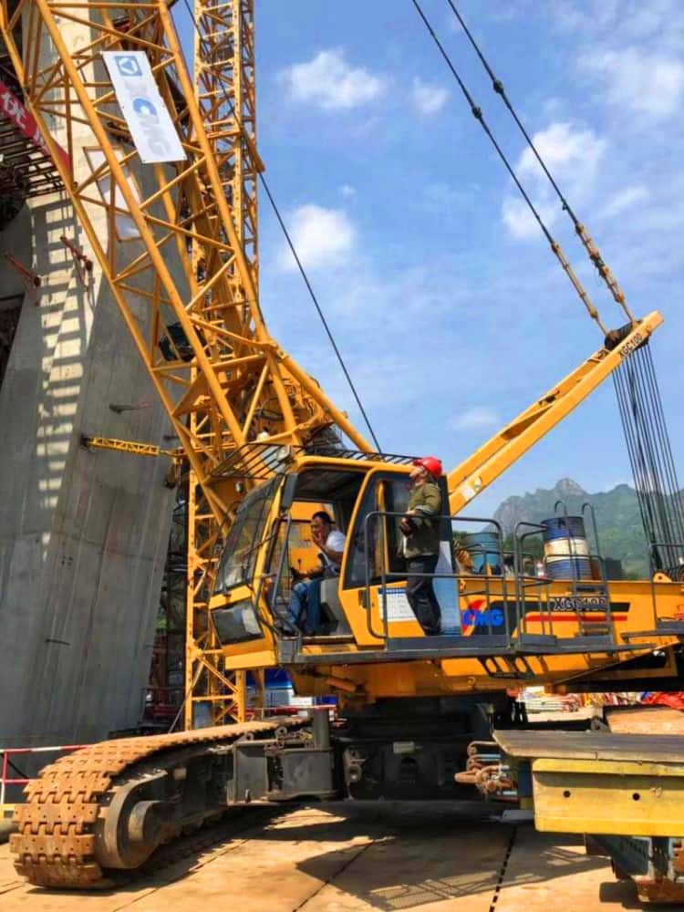 XCMG official 260 ton XGC260 crawler crane boom lift machine for construction hot sale